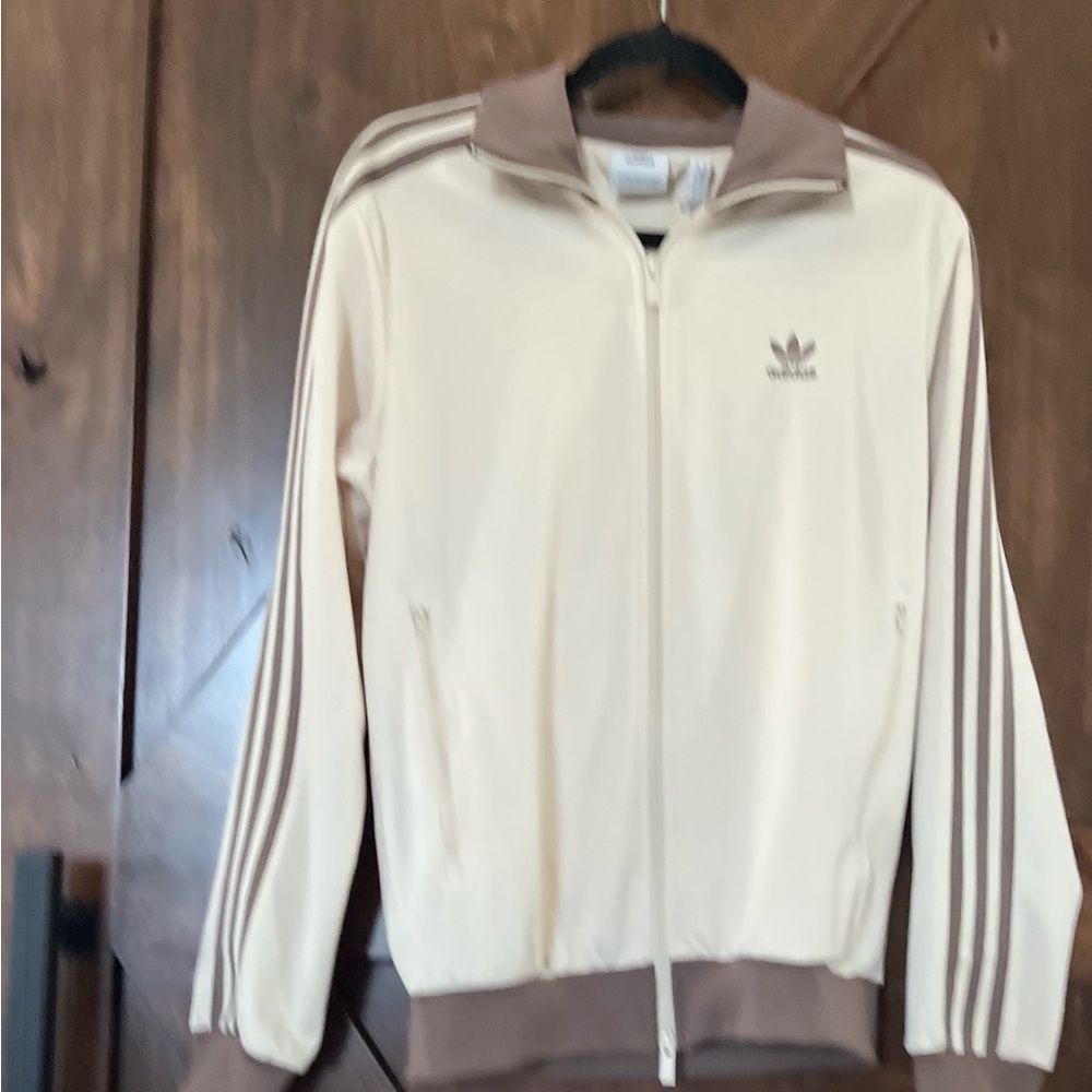 Adidas Beige and Brown Jacket